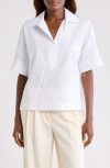 Nordstrom Oversize Poplin Popover Shirt In White