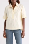 Nordstrom Oversize Poplin Popover Shirt In Neutral