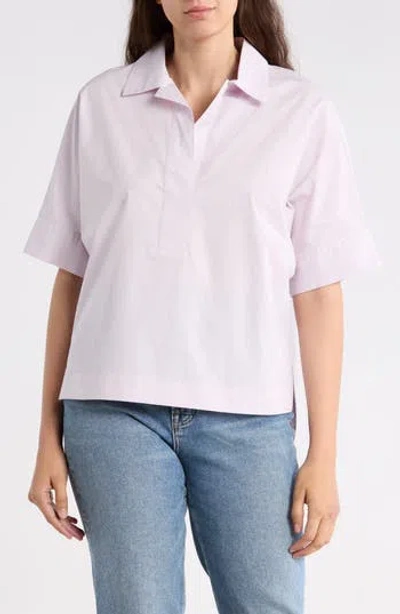 Nordstrom Oversize Poplin Popover Shirt In Pink