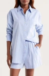 Nordstrom Oversize Stripe Cotton Short Pajamas