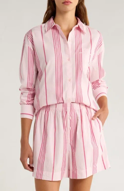 Nordstrom Oversize Stripe Cotton Short Pajamas