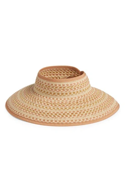 Nordstrom Packable Full Brim Visor In Natural Light Combo