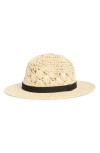 Nordstrom Packable Open Weave Panama Hat In Natural
