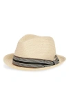 Nordstrom Packable Straw Fedora In Neutral