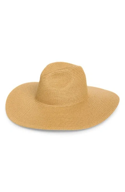 Nordstrom Packable Wide Brim Straw Panama Hat In White