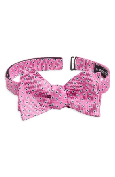 Nordstrom Paisley Dot Silk Bow Tie In Pink