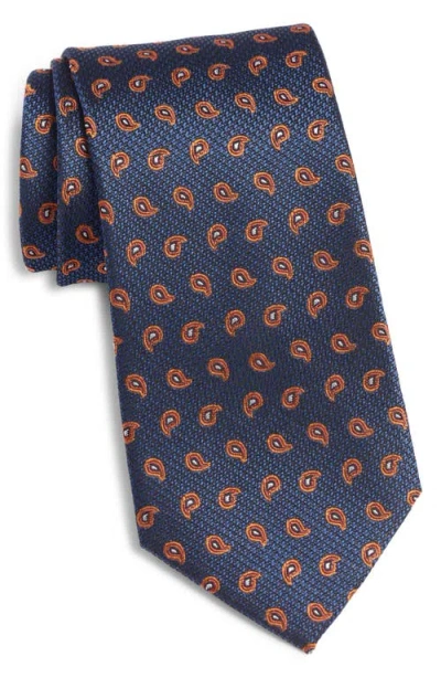 Nordstrom Paisley Jacquard Silk Tie In Blue