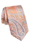 Nordstrom Paisley Silk Jacquard Tie In Orange