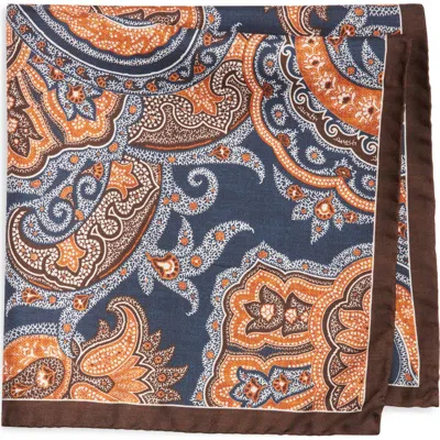 Nordstrom Paisley Silk Pocket Square In Multi