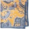Nordstrom Paisley Silk Pocket Square In Gold