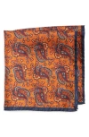 Nordstrom Paisley Silk Pocket Square In Multi