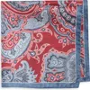 Nordstrom Paisley Silk Pocket Square In Gold