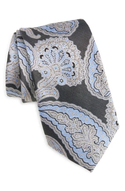 Nordstrom Paisley Silk Tie In Black