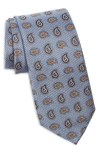 Nordstrom Paisley Silk Tie In Blue