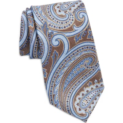 Nordstrom Paisley Silk Tie In Brown