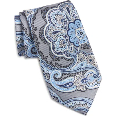 Nordstrom Paisley Silk Tie In Gray