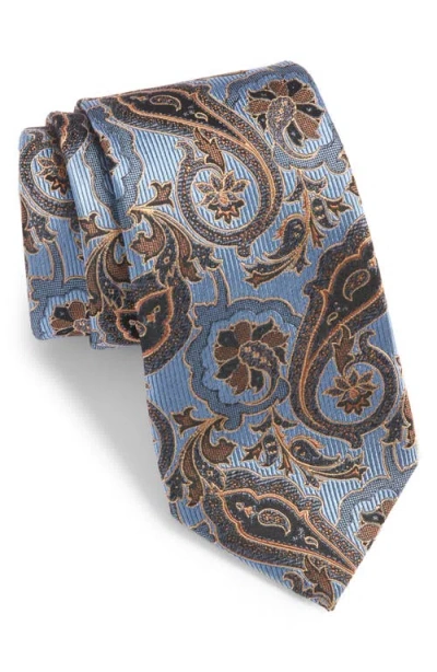 Nordstrom Paisley Silk Tie In Light Blue