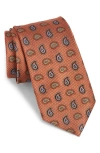 Nordstrom Paisley Silk Tie In Orange