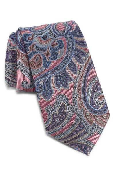 Nordstrom Paisley Silk Tie In Pink