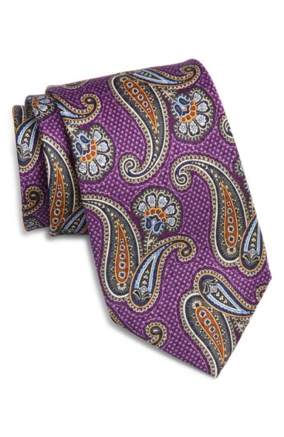 Nordstrom Paisley Silk Tie In Gold