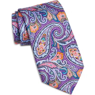 Nordstrom Paisley Silk Tie In Purple