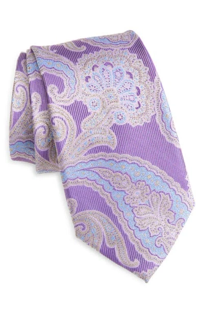 Nordstrom Paisley Silk Tie In Purple