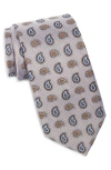 Nordstrom Paisley Silk Tie In Silver
