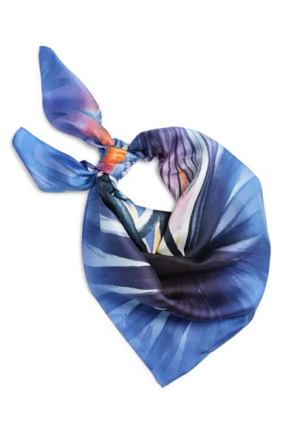 Nordstrom Palm Print Silk Square Scarf