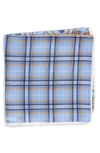 Nordstrom Panel Silk Pocket Square In Blue