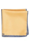 Nordstrom Panel Silk Pocket Square In Yellow