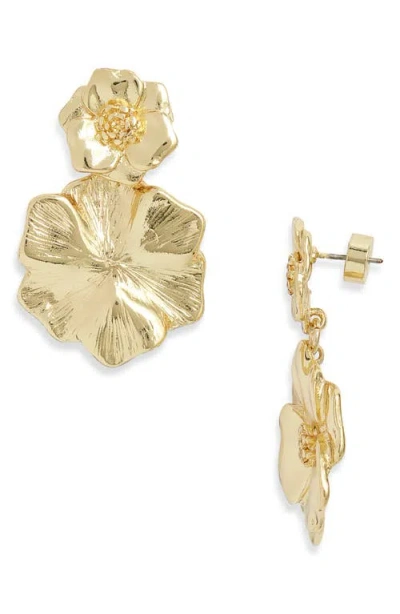 Nordstrom Pansy Drop Earrings In Gold