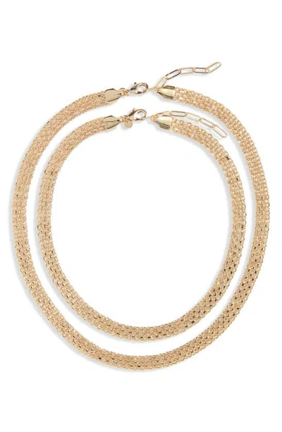 Nordstrom Panther Chain Layered Necklace In Gold