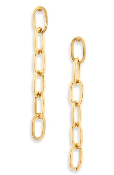 Nordstrom Paper Clip Chain Drop Earrings In Gold