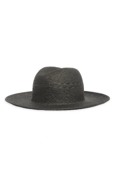 Nordstrom Paper Straw Panama Hat In Black
