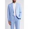 Nordstrom Patch Pocket Linen Sport Coat In Blue Hydrangea