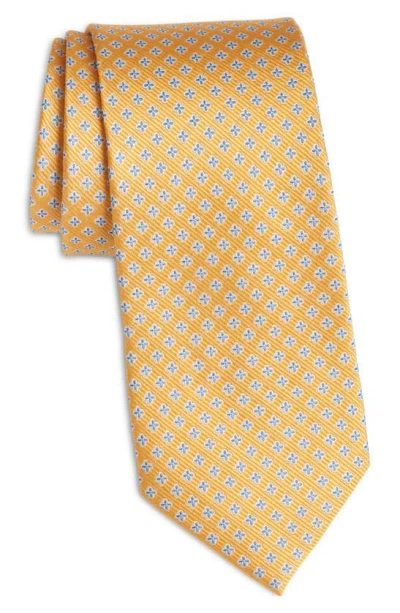 Nordstrom Pattern Silk Tie In Orange