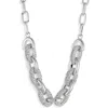 Nordstrom Pavé Crystal Bold Link Chain Necklace In Clear- Rhodium