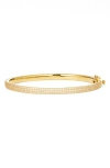 Nordstrom Pavé Cubic Zirconia Bangle In Clear- Gold