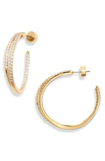 Nordstrom Pavé Double Hoop Earrings In Gold