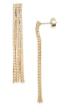 Nordstrom Pavé Fringe Earrings In Gold