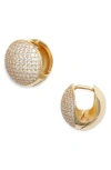 Nordstrom Pavé Orb Huggie Earrings In Gold