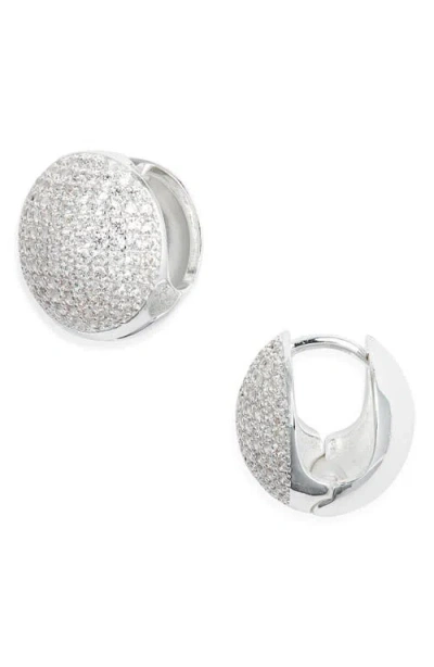 Nordstrom Pavé Orb Huggie Earrings In Metallic