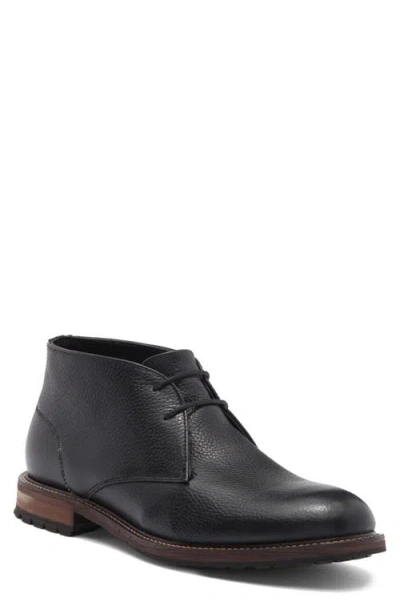 Nordstrom Payton Mini Lug Pebbled Leather Chukka Boot In Black
