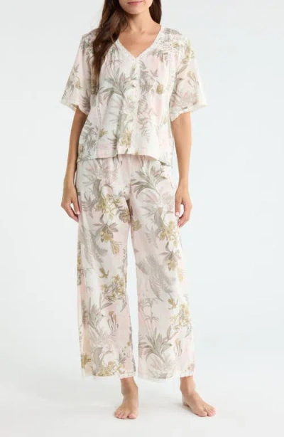 Nordstrom Peached Cotton Lawn Pajama Set In White