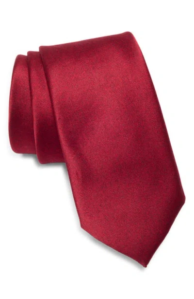 Nordstrom Pellerin Heathered Silk Tie In Red