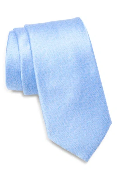 Nordstrom Pellerin Heathered Silk Tie In Blue