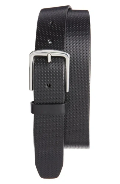 Nordstrom Perforated Leather Belt In Black