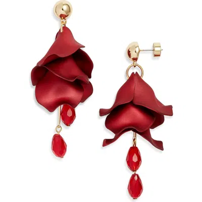 Nordstrom Petal Chandelier Drop Earrings In Red