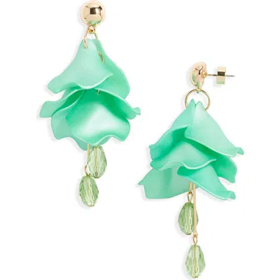 Nordstrom Petal Chandelier Drop Earrings In Green