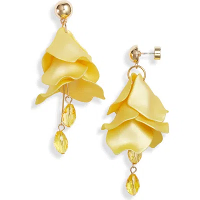 Nordstrom Petal Chandelier Drop Earrings In Yellow